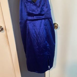 blue formal dress
